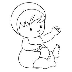 Dibujo para colorear: Bebé (Personajes) #86585 - Dibujos para Colorear e Imprimir Gratis