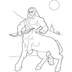 Dibujo para colorear: Centauro (Personajes) #149589 - Dibujos para Colorear e Imprimir Gratis