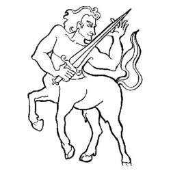 Dibujo para colorear: Centauro (Personajes) #149593 - Dibujos para Colorear e Imprimir Gratis