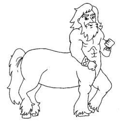 Dibujo para colorear: Centauro (Personajes) #149597 - Dibujos para Colorear e Imprimir Gratis