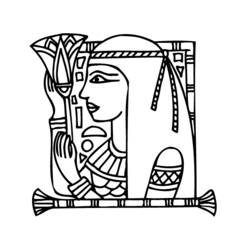Dibujo para colorear: Cleopatra (Personajes) #90558 - Dibujos para Colorear e Imprimir Gratis