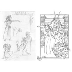 Dibujo para colorear: Cleopatra (Personajes) #90560 - Dibujos para Colorear e Imprimir Gratis