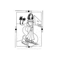 Dibujo para colorear: Cleopatra (Personajes) #90562 - Dibujos para Colorear e Imprimir Gratis