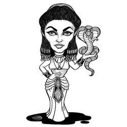 Dibujo para colorear: Cleopatra (Personajes) #90582 - Dibujos para Colorear e Imprimir Gratis