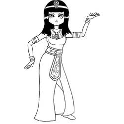 Dibujo para colorear: Cleopatra (Personajes) #90680 - Dibujos para Colorear e Imprimir Gratis