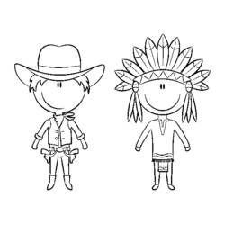 Dibujo para colorear: Cowboy (Personajes) #91461 - Dibujos para Colorear e Imprimir Gratis
