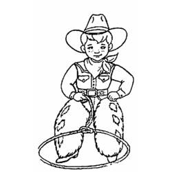 Dibujo para colorear: Cowboy (Personajes) #91476 - Dibujos para Colorear e Imprimir Gratis
