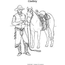 Dibujo para colorear: Cowboy (Personajes) #91539 - Dibujos para Colorear e Imprimir Gratis