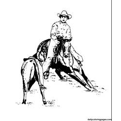 Dibujo para colorear: Cowboy (Personajes) #91568 - Dibujos para Colorear e Imprimir Gratis