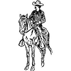 Dibujo para colorear: Cowboy (Personajes) #91588 - Dibujos para Colorear e Imprimir Gratis