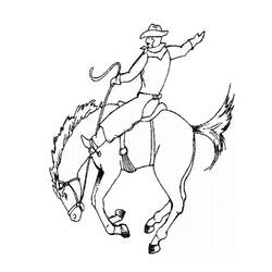 Dibujo para colorear: Cowboy (Personajes) #91618 - Dibujos para Colorear e Imprimir Gratis