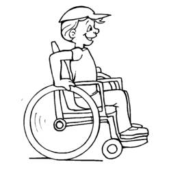 Dibujo para colorear: Discapacitado (Personajes) #98407 - Dibujos para Colorear e Imprimir Gratis