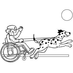 Dibujo para colorear: Discapacitado (Personajes) #98432 - Dibujos para Colorear e Imprimir Gratis