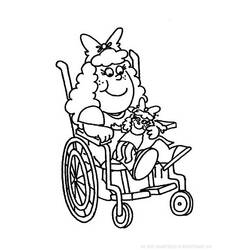 Dibujo para colorear: Discapacitado (Personajes) #98433 - Dibujos para Colorear e Imprimir Gratis