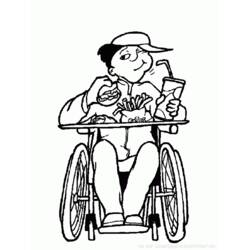 Dibujo para colorear: Discapacitado (Personajes) #98441 - Dibujos para Colorear e Imprimir Gratis