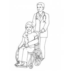 Dibujo para colorear: Discapacitado (Personajes) #98447 - Dibujos para Colorear e Imprimir Gratis