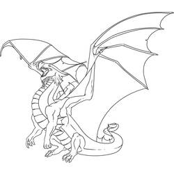 Dibujo para colorear: Dragón (Personajes) #148348 - Dibujos para Colorear e Imprimir Gratis