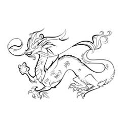 Dibujo para colorear: Dragón (Personajes) #148375 - Dibujos para Colorear e Imprimir Gratis
