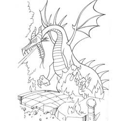 Dibujo para colorear: Dragón (Personajes) #148410 - Dibujos para Colorear e Imprimir Gratis