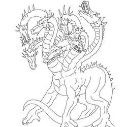 Dibujo para colorear: Dragón (Personajes) #148434 - Dibujos para Colorear e Imprimir Gratis