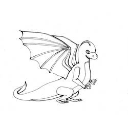 Dibujo para colorear: Dragón (Personajes) #148528 - Dibujos para Colorear e Imprimir Gratis
