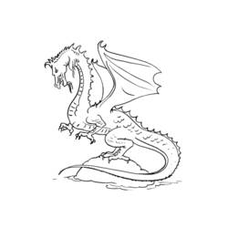 Dibujo para colorear: Dragón (Personajes) #148561 - Dibujos para Colorear e Imprimir Gratis
