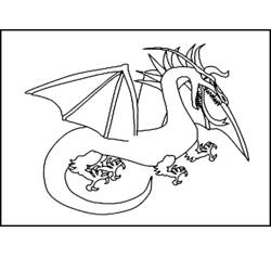 Dibujo para colorear: Dragón (Personajes) #148592 - Dibujos para Colorear e Imprimir Gratis