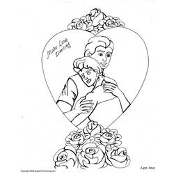 Dibujo para colorear: En amor (Personajes) #88565 - Dibujos para Colorear e Imprimir Gratis