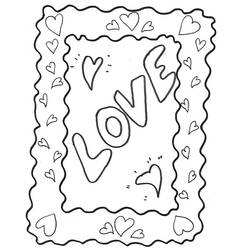 Dibujo para colorear: En amor (Personajes) #88581 - Dibujos para Colorear e Imprimir Gratis