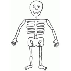 Dibujo para colorear: Esqueleto (Personajes) #147411 - Dibujos para Colorear e Imprimir Gratis