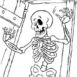 Dibujo para colorear: Esqueleto (Personajes) #147422 - Dibujos para Colorear e Imprimir Gratis