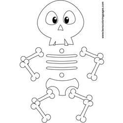 Dibujo para colorear: Esqueleto (Personajes) #147435 - Dibujos para Colorear e Imprimir Gratis