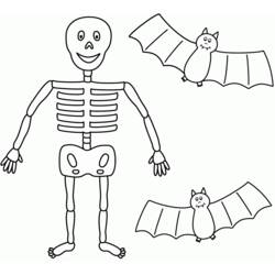 Dibujo para colorear: Esqueleto (Personajes) #147440 - Dibujos para Colorear e Imprimir Gratis