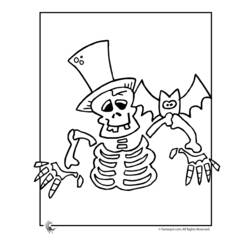 Dibujo para colorear: Esqueleto (Personajes) #147496 - Dibujos para Colorear e Imprimir Gratis