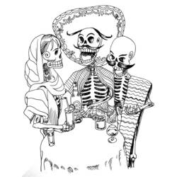 Dibujo para colorear: Esqueleto (Personajes) #147524 - Dibujos para Colorear e Imprimir Gratis