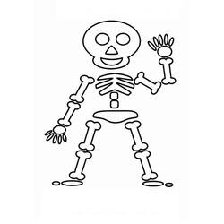 Dibujo para colorear: Esqueleto (Personajes) #147532 - Dibujos para Colorear e Imprimir Gratis