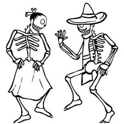 Dibujo para colorear: Esqueleto (Personajes) #147566 - Dibujos para Colorear e Imprimir Gratis