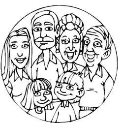Dibujo para colorear: Familia (Personajes) #95089 - Dibujos para Colorear e Imprimir Gratis