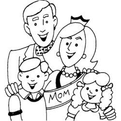 Dibujo para colorear: Familia (Personajes) #95092 - Dibujos para Colorear e Imprimir Gratis