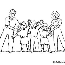 Dibujo para colorear: Familia (Personajes) #95132 - Dibujos para Colorear e Imprimir Gratis