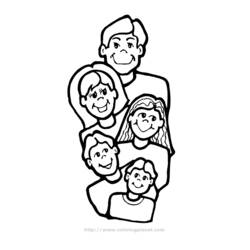 Dibujo para colorear: Familia (Personajes) #95143 - Dibujos para Colorear e Imprimir Gratis