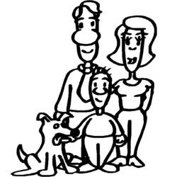 Dibujo para colorear: Familia (Personajes) #95181 - Dibujos para Colorear e Imprimir Gratis