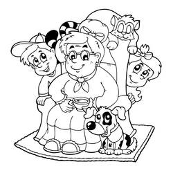 Dibujo para colorear: Familia (Personajes) #95182 - Dibujos para Colorear e Imprimir Gratis
