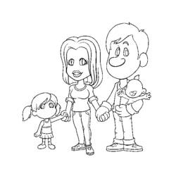 Dibujo para colorear: Familia (Personajes) #95216 - Dibujos para Colorear e Imprimir Gratis