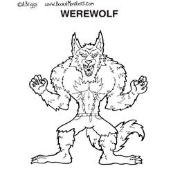 Dibujo para colorear: Hombre lobo (Personajes) #100007 - Dibujos para Colorear e Imprimir Gratis