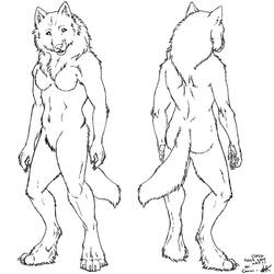 Dibujo para colorear: Hombre lobo (Personajes) #100032 - Dibujos para Colorear e Imprimir Gratis