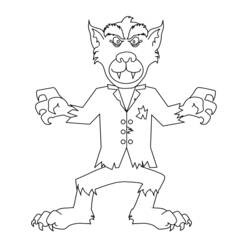 Dibujo para colorear: Hombre lobo (Personajes) #99994 - Dibujos para Colorear e Imprimir Gratis