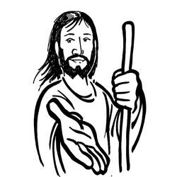 Dibujo para colorear: Jesús (Personajes) #99022 - Dibujos para Colorear e Imprimir Gratis