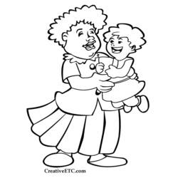 Dibujo para colorear: Mamá (Personajes) #101144 - Dibujos para Colorear e Imprimir Gratis
