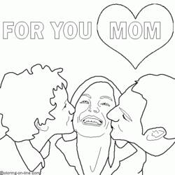 Dibujo para colorear: Mamá (Personajes) #101252 - Dibujos para Colorear e Imprimir Gratis